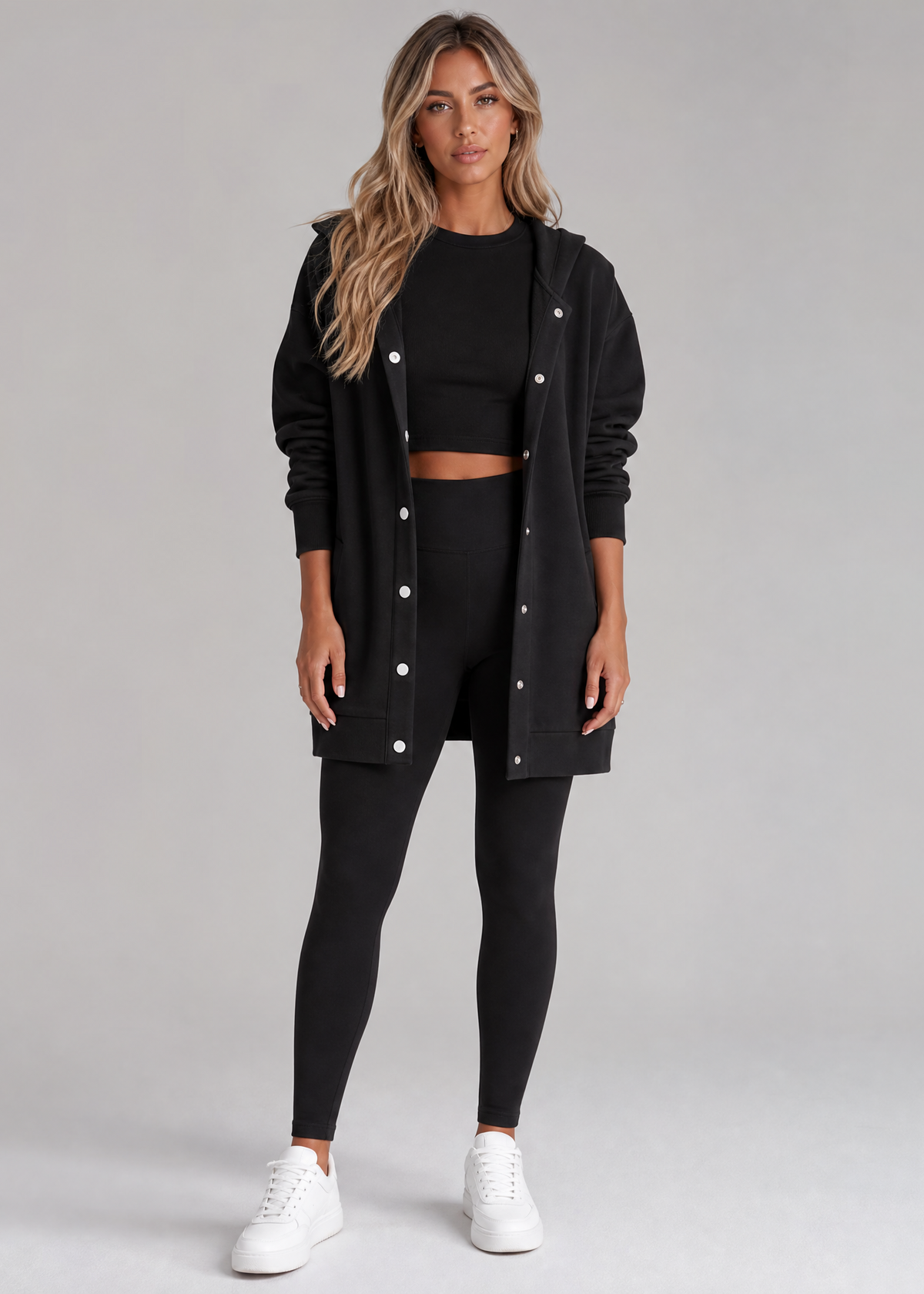 Bliss Button Sweater Set