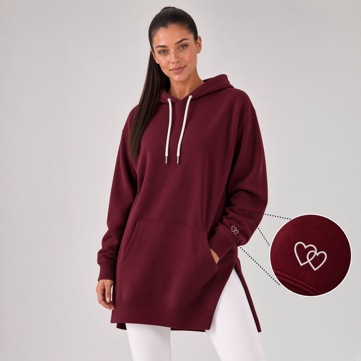 Robe à capuche oversize