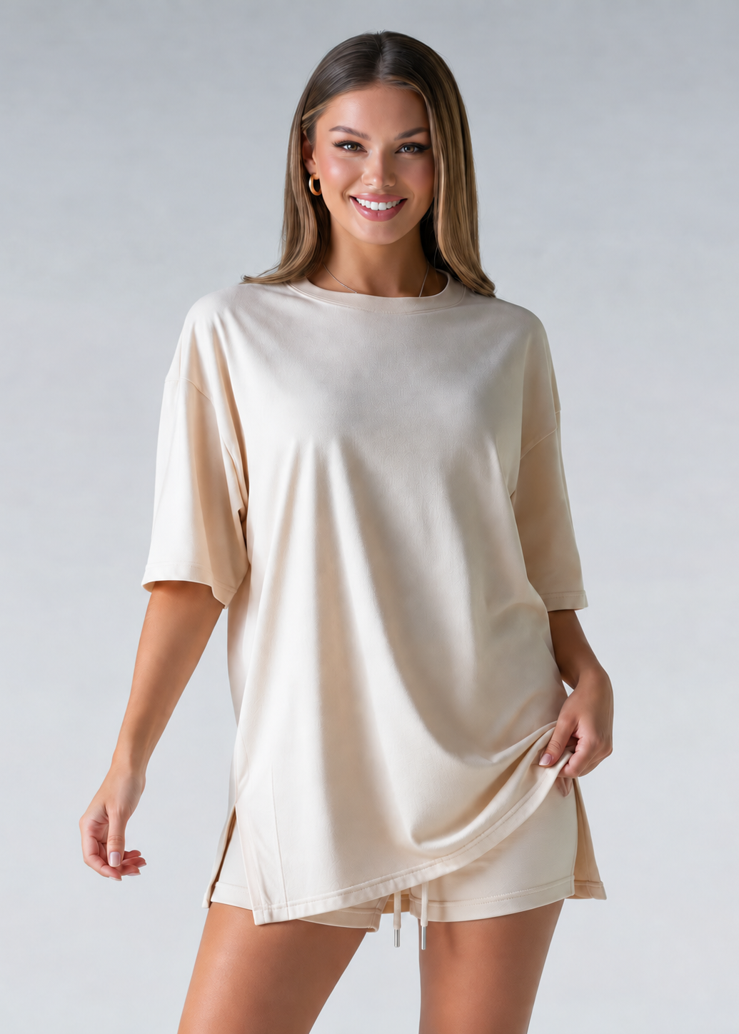 Robe à capuche oversize