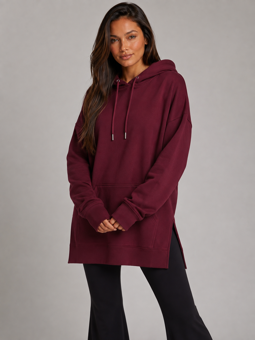 Übergroßes Hoodie-Kleid