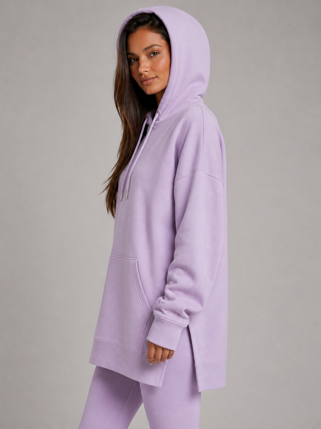 Übergroßes Hoodie-Kleid
