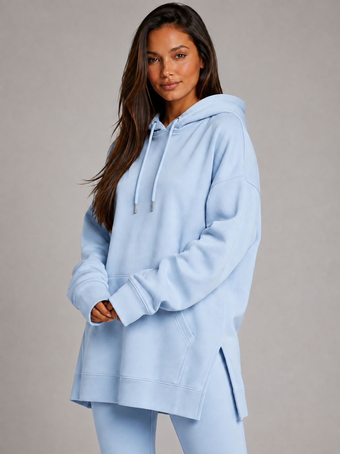 Übergroßes Hoodie-Kleid
