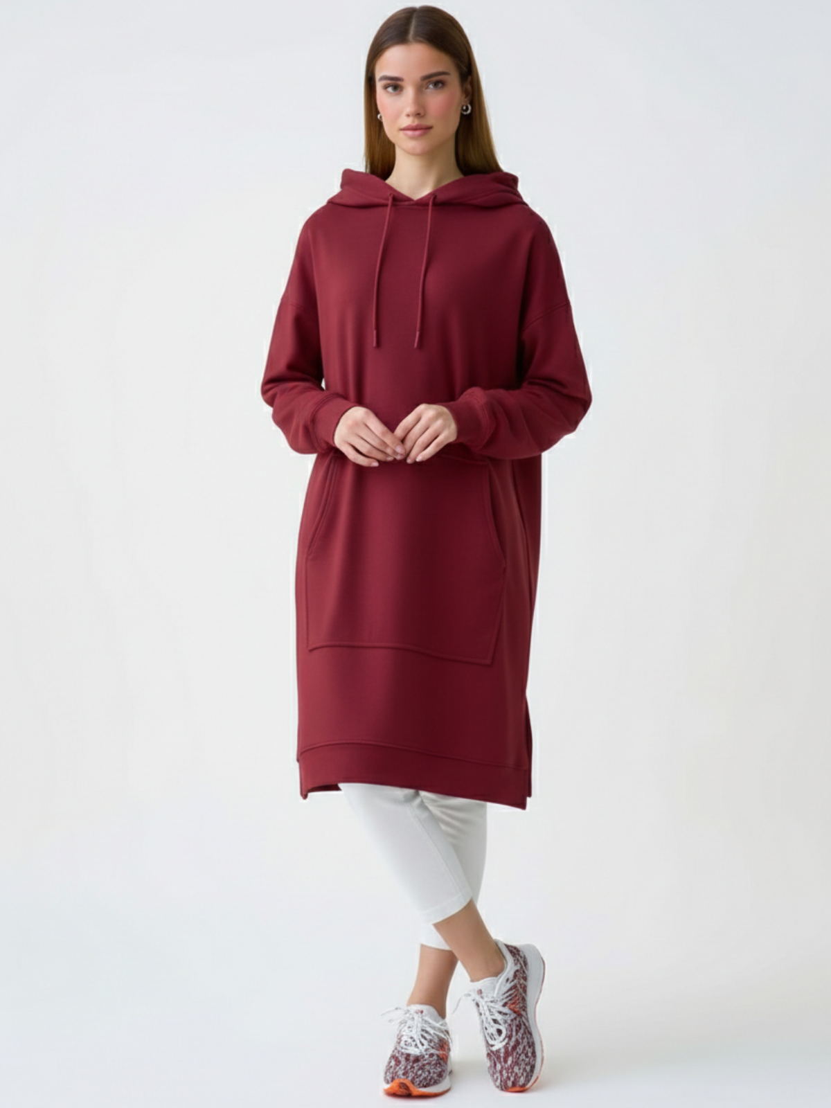 Robe à capuche oversize